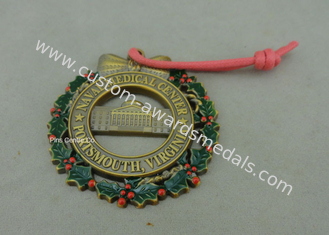 Les médailles en alliage de zinc adaptées aux besoins du client de ruban, 3D les médailles en laiton antiques de moulage mécanique sous pression