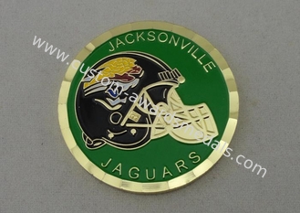Les Jacksonville Jaguars de bord de coupe de diamant ont personnalisé des pièces de monnaie meurent par placage à l'or frappée et