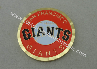 Meurent les pièces de monnaie personnalisées par San Francisco Giants frappées 2,0 pouces et placage à l'or