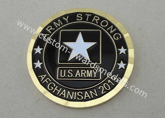 Les pièces de monnaie militaires fortes de l'Afghanistan d'armée faites sur commande par le moulage mécanique sous pression, 1,75 pouces pour l'armée américaine