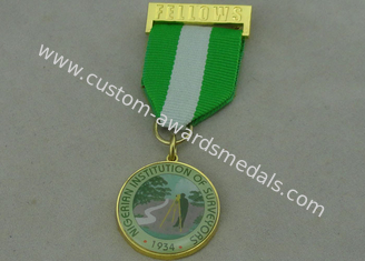 La médaille faite sur commande d'arpenteurs nigériens d'établissement attribue le morceau en alliage de zinc/impression offset
