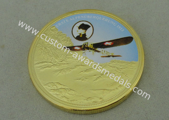 Les pièces de monnaie personnalisées par Confoederatio Helvetica, en alliage de zinc moulage mécanique sous pression avec la pièce de monnaie d'armée de placage à l'or