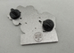 Insigne de Pin de Disney d'équipe de cameramen de NBC par l'émail en alliage de zinc et synthétique, nickel noir, scintillement rempli