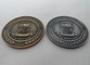 le 2D ou 3D a personnalisé les pièces de monnaie/la pièce de monnaie campus d'école avec de l'argent antique, anti nickel, anti électrodéposition en laiton