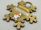 Insignes personnalisés 2D ou du souvenir 3D/insigne de ski avec de l'or antique, nickel, électrodéposition en laiton