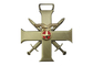 Insignes en alliage de zinc de souvenir d'épée de croix en métal avec le placage à l'or antique, deux morceaux combinés