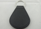 cuir Keychain, Keychains adapté aux besoins du client de 3D BUNDESPOLIZEI avec l'emblème en alliage de zinc d'émail