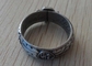 Le souvenir commémoré Badges l'anneau en métal avec l'étain, argent antique