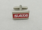 Bouton de manchette dur en alliage de zinc d'émail de SATA, 17 millimètres de tirage en couleurs brumeux pour le club