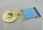 la médaille faite sur commande de placage à l'or de 3.0mm attribue en alliage de zinc avec l'émail mol