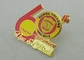 la médaille ronde d'émail de placage à l'or 3D avec l'émail mol, Pin de broche de moulage mécanique sous pression