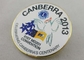 Coutume dure en laiton d'imitation de Pin de revers d'émail de Canberra avec l'impression de CMYK