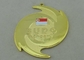 3D meurent des médailles de fonte pour l'académie de Budo/en alliage de zinc avec le placage à l'or