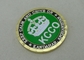 Les pièces de monnaie militaires faites sur commande de 2,0 pouces KCCO par en laiton meurent placage à l'or frappée et