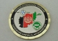 L'aérodrome Afghanistan de Kandahar a personnalisé des pièces de monnaie, double pièce de monnaie molle d'émail d'en cuivre d'électrodéposition de tons