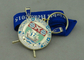 Les médailles de club d'aviron de Runcorn avec l'émail dur d'imitation, moulage mécanique sous pression et nickelage