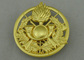 2,5 avancent de pleins insignes de la récompense 3D, les insignes brumeux de militaires d'or de moulage mécanique sous pression