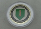Pièces de monnaie personnalisées par laiton mou d'émail, pièce de monnaie de Division de l'armée américaine deux de tons en métal de couleurs