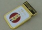 Les insignes mous d'émail de médaille en alliage de zinc de l'or 3D moulage mécanique sous pression avec le Pin de broche