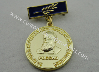 les médailles de récompenses de coutume du fer 3D ou de laiton/en cuivre avec moulage mécanique sous pression, haut 3D et haut polonais