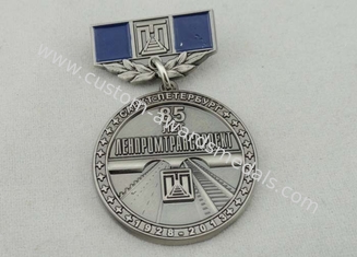 la médaille faite sur commande en alliage de zinc de 32mm attribue l'émail mol, nickelage antique