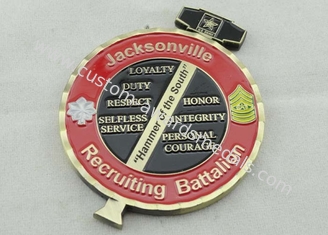 Jacksonville a personnalisé des pièces de monnaie attribuées pour l'excellence, bord de coupe de diamant