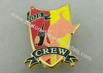 Le Pin militaire doux d'armée de Pin/police d'émail en métal du placage à l'or 3D Badges