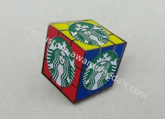 Placage à l'or dur d'imitation en laiton de Pin d'émail pour le revers de café de Starbucks
