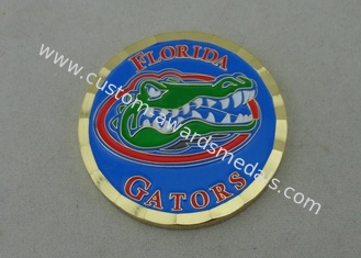 Les alligators de la Floride que 3/4 pouce a personnalisé des pièces de monnaie, en laiton meurent frappé avec l'émail mol