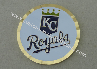 Les Royals de kc ont personnalisé des pièces de monnaie par le laiton embouti avec le bord de coupe de diamant et 2,0 pouces