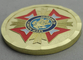 Vétérans en alliage de zinc de placage à l'or des pièces de monnaie personnalisées de guerres étrangères avec l'émail mol, pour commémoratif