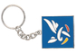 Chaîne principale de estampillage de cuivre personnalisée, nickelage Keychains promotionnel avec le logo
