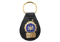La coutume de police de New York a personnalisé Keychain en cuir avec l'emblème mol en laiton d'émail, or plaqué