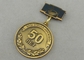 Les médailles faites sur commande en alliage de zinc de récompenses meurent en coûtant les militaires antiques du côté 3D de double d'or