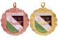 La coutume de laiton/en cuivre/étain attribue des médailles avec l'émail mol, or/cuivre plaqué