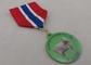 Médaille faite sur commande de fer ou de cadeau de souvenir de laiton ou d'en cuivre, médaille de ruban d'impression offset sans électrodéposition
