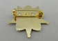 3D Pin doux d'émail de moulage mécanique sous pression, broche en alliage de zinc de placage à l'or d'arrière