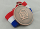 50 millimètres 3D ont gravé les médailles de ruban, médaille de souvenir de triathlon avec le ruban de cou