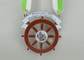 Les médailles colorées de ruban, moulage mécanique sous pression avec l'émail mol, nickelage pour des sports