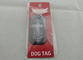 Étiquettes de chien personnalisées par laiton noir pour les hommes, matériel d'acier inoxydable de 2.0mm