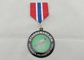 Récompenses faites sur commande de médaille de récompense ronde avec le ruban, impression offset en laiton