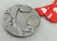 Les médailles de ruban plaquées par argent moulage mécanique sous pression sans émail pour la récompense