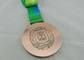 Les médailles 3d de ruban de Khanty Mansiysk cuivrent plaqué, ruban d'impression de transfert de chaleur