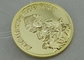 Serpentez le placage à l'or personnalisé par année des pièces de monnaie 3d, bord de vitesse