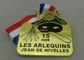 Insigne de médailles de célébration de carnaval de la Belgique d'or, médailles en alliage de zinc de sports