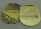 L'or antique meurent des récompenses de souvenir de médailles de fonte, médailles d'émail de ruban de carnaval