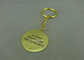 Mini Keychain promotionnel pour l'école, porte-clés argentés antiques adaptés aux besoins du client de base-ball