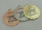 Médaille d'émail d'université de nickelage, en alliage de zinc avec l'émail mol