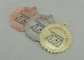 Médaille d'émail d'université de nickelage, en alliage de zinc avec l'émail mol