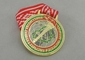 Médailles de ruban de triathlon de chasse à oeufs, cuivrage de 3.0mm avec le ruban polychrome